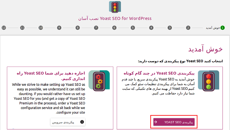 پیکربندی سئو یواست