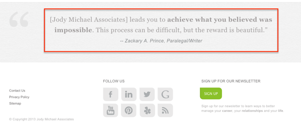 نظرات مشتریان در پاورقی سایت