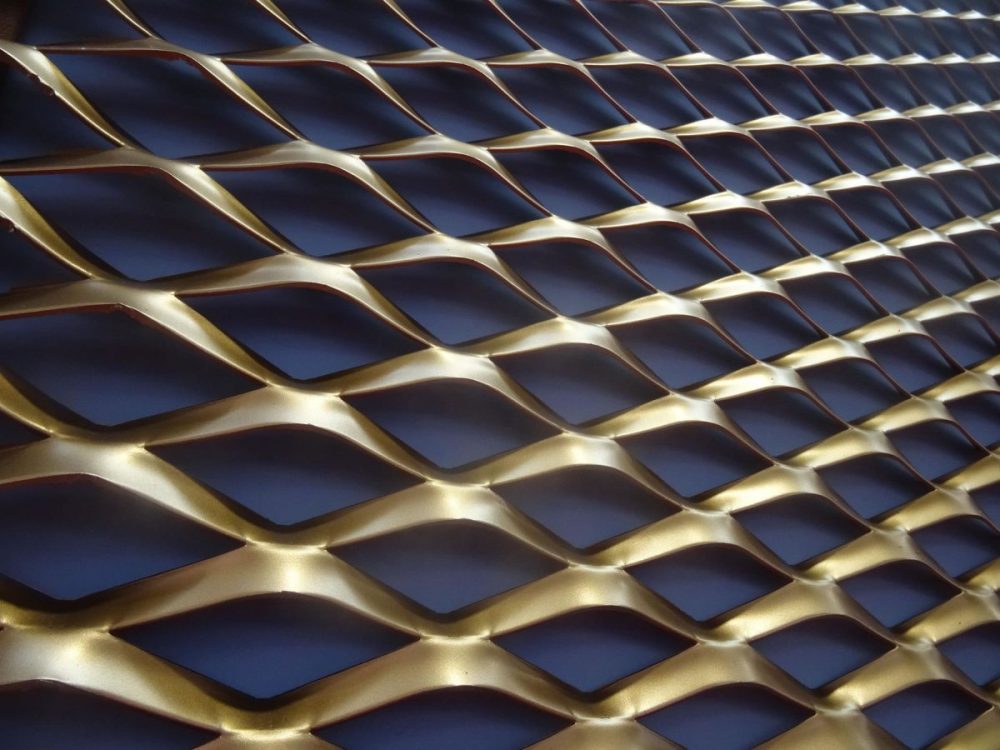 Expanded metal sheet green