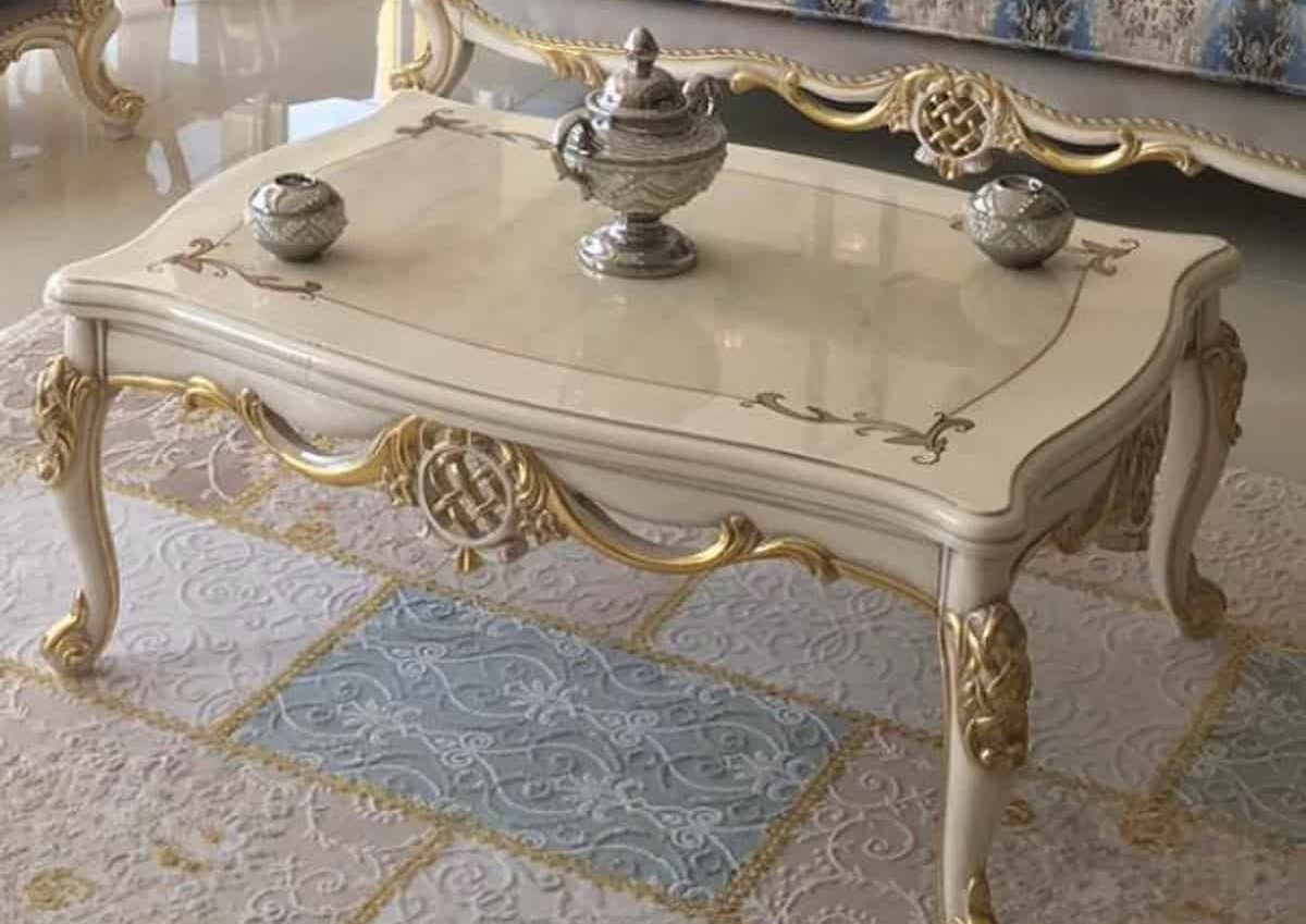 میز عسلی سلطنتی سفید