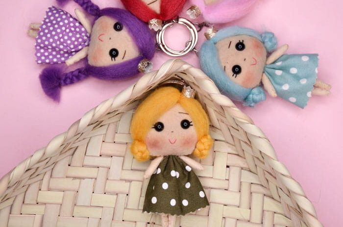 جاکلیدی عروسک نمدی