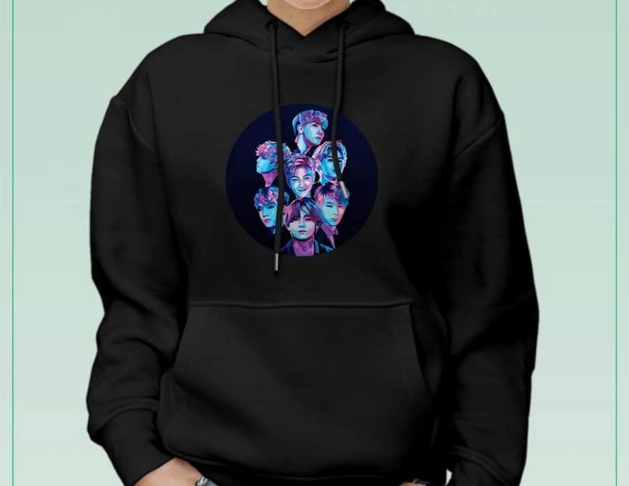 هودی بی تی اس مشکی