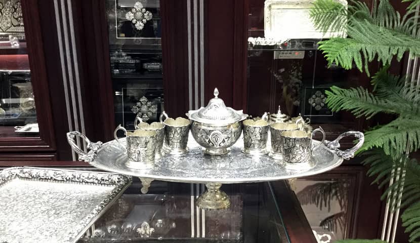 ظروف چای خوری نقره