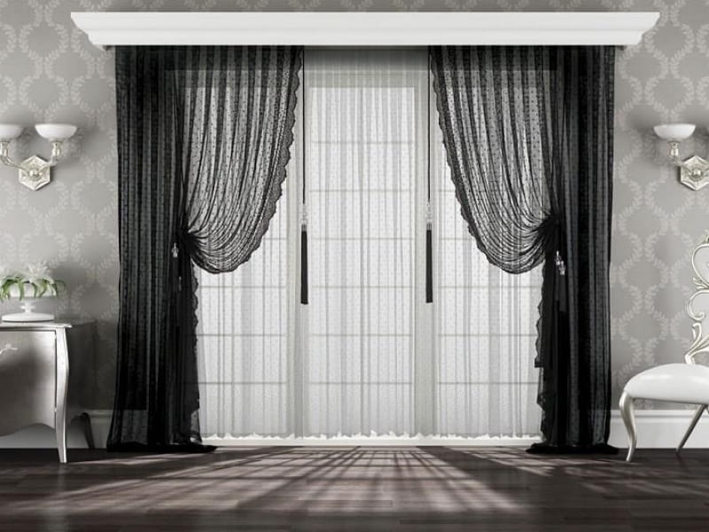 پرده پذیرایی سیاه