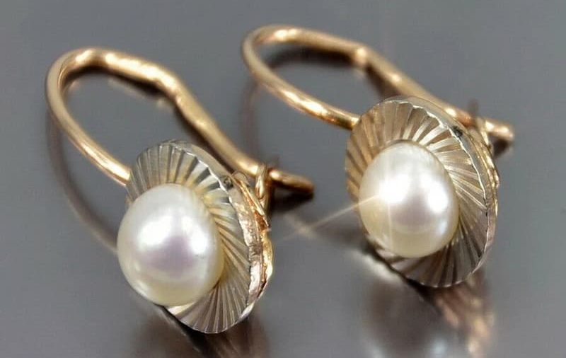 گوشواره طلا مروارید