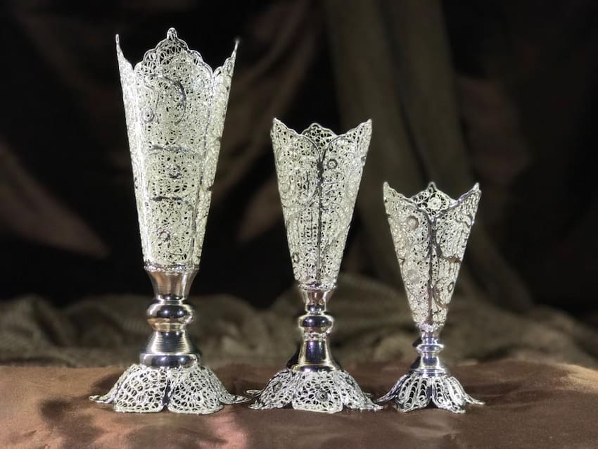 ظروف نقره ملیله