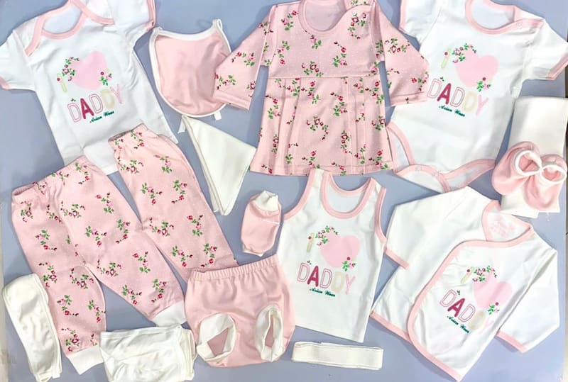 ست صورتی نوزاد