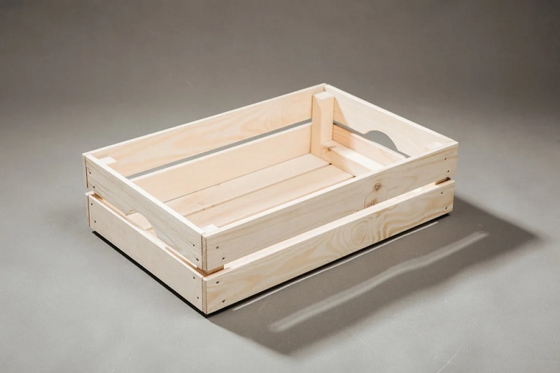 سبد چوبی گل