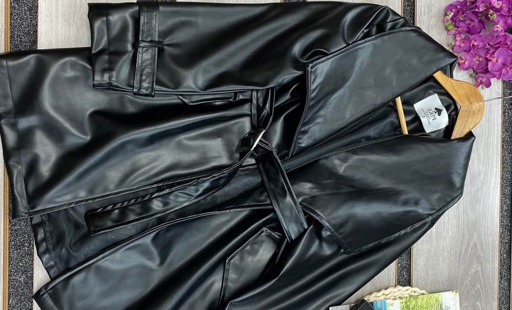 پالتو چرم طرح دار