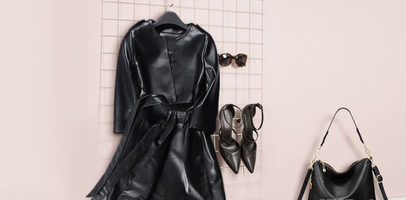 پالتو چرم مشکی