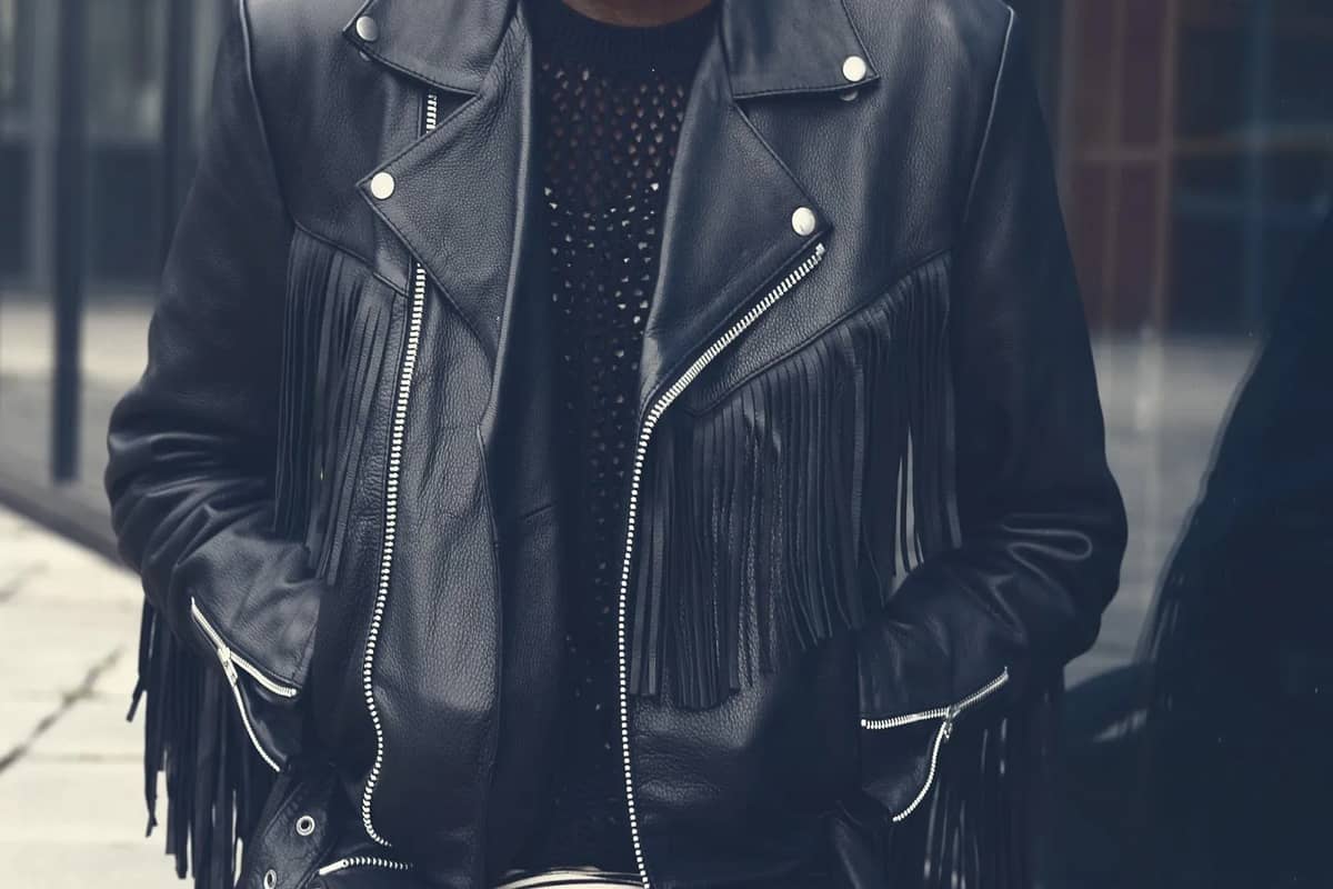 کت چرم مشکی