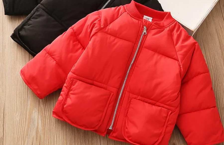 کاپشن بچه گانه قرمز