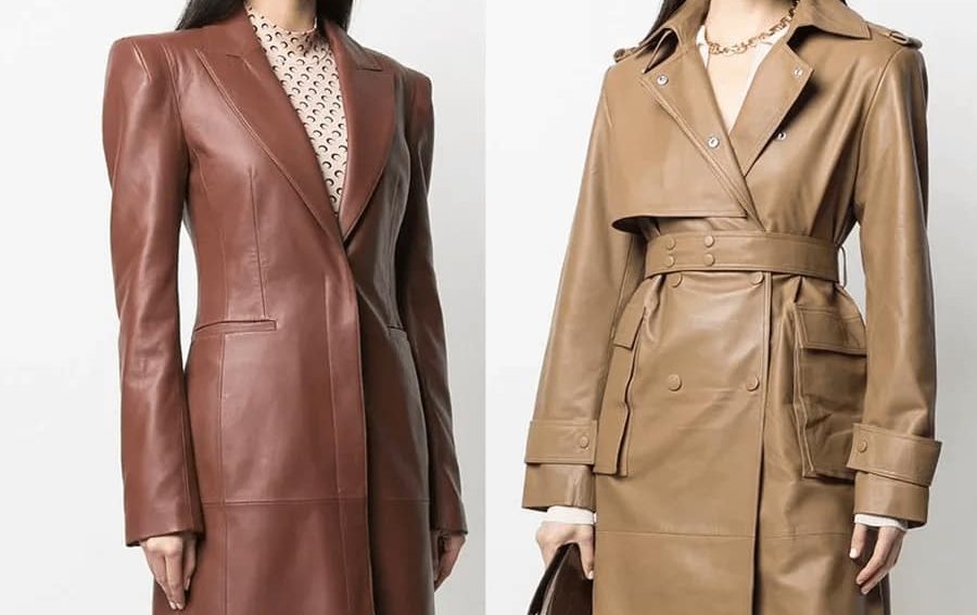 پالتو چرم بلند