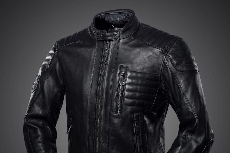 کاپشن چرم مشکی